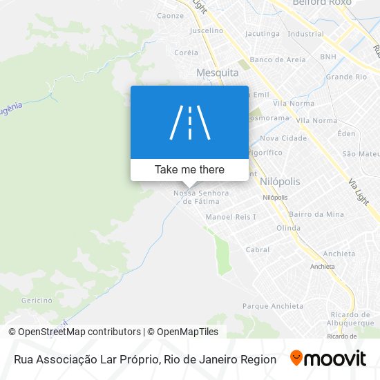 Mapa Rua Associação Lar Próprio