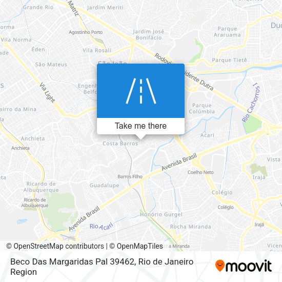 Beco Das Margaridas Pal 39462 map
