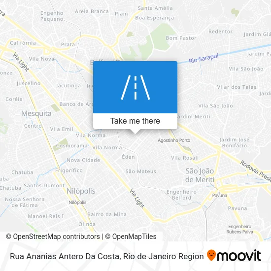 Rua Ananias Antero Da Costa map