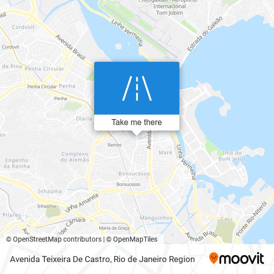 Mapa Avenida Teixeira De Castro