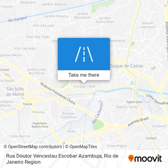 Rua Doutor Venceslau Escobar Azambuja map