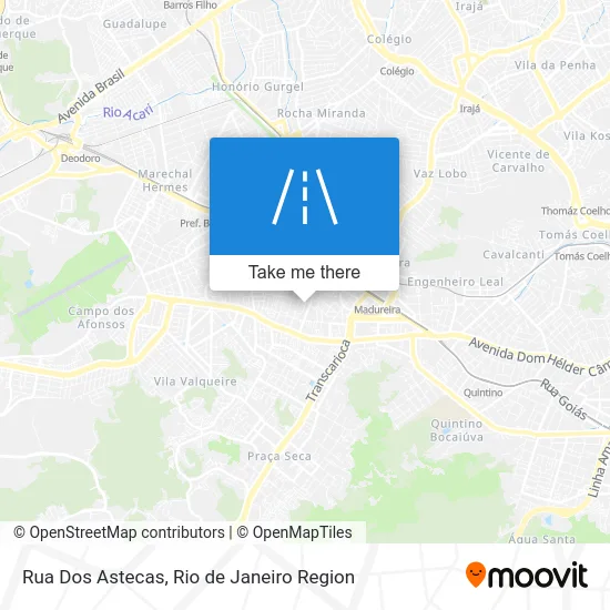 Rua Dos Astecas map