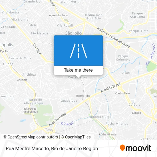 Rua Mestre Macedo map