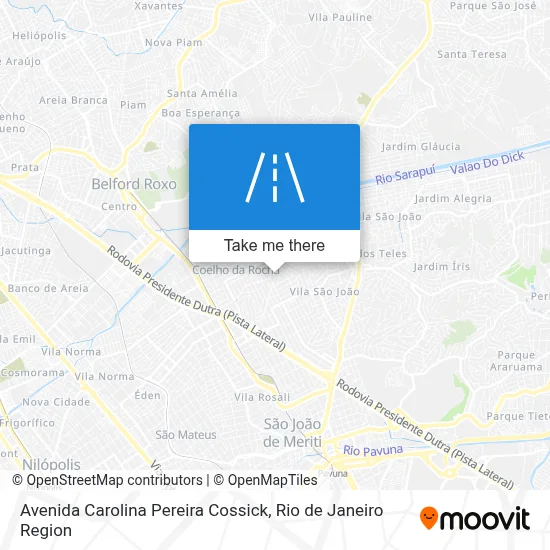 Avenida Carolina Pereira Cossick map
