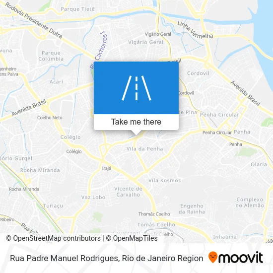 Rua Padre Manuel Rodrigues map