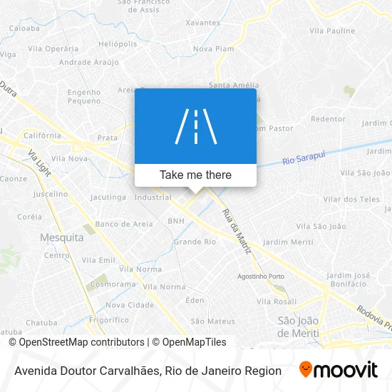 Avenida Doutor Carvalhães map