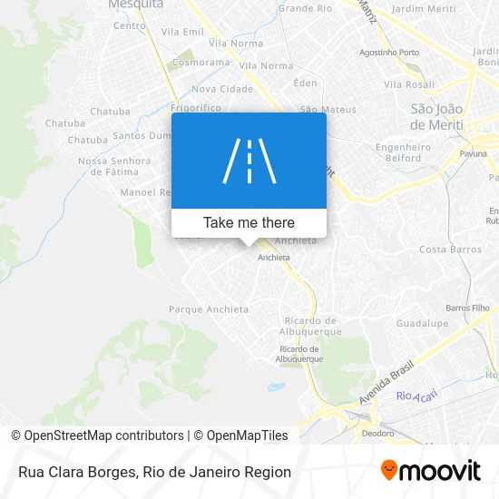 Rua Clara Borges map