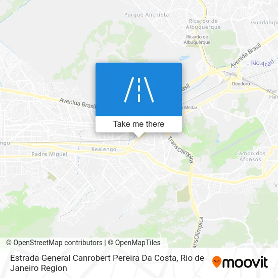 Estrada General Canrobert Pereira Da Costa map