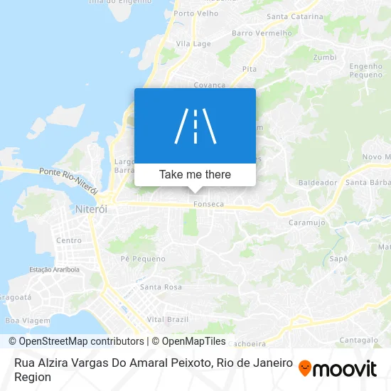 Rua Alzira Vargas Do Amaral Peixoto map