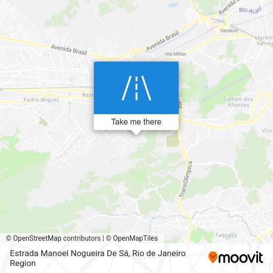 Estrada Manoel Nogueira De Sá map