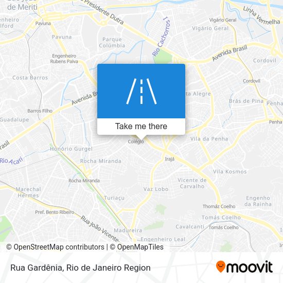 Rua Gardênia map