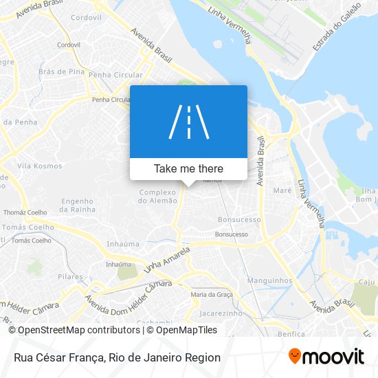 Mapa Rua César França