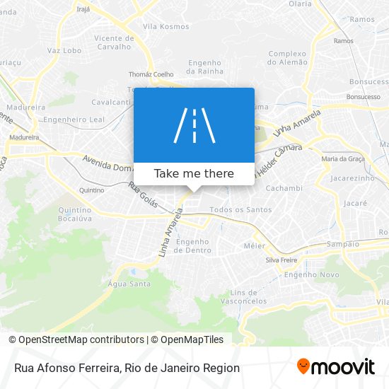 Mapa Rua Afonso Ferreira