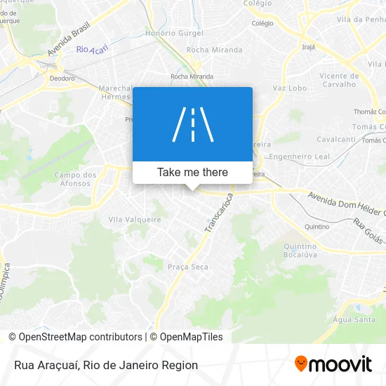 Rua Araçuaí map
