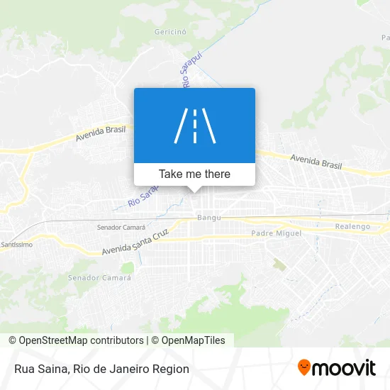 Rua Saina map