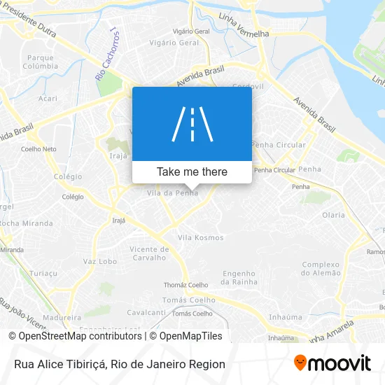 Rua Alice Tibiriçá map