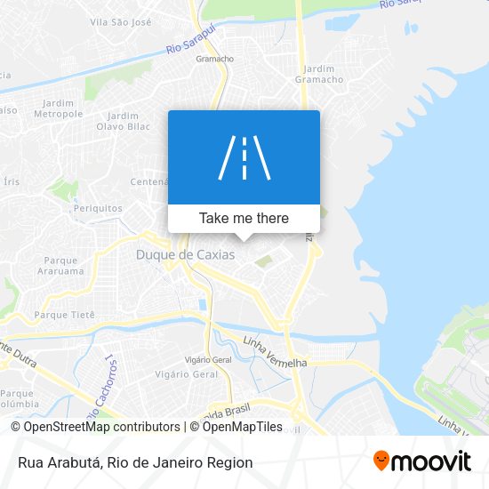 Rua Arabutá map