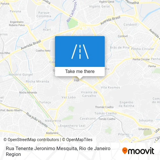 Rua Tenente Jeronimo Mesquita map