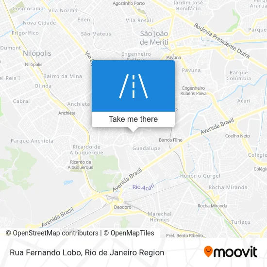Rua Fernando Lobo map