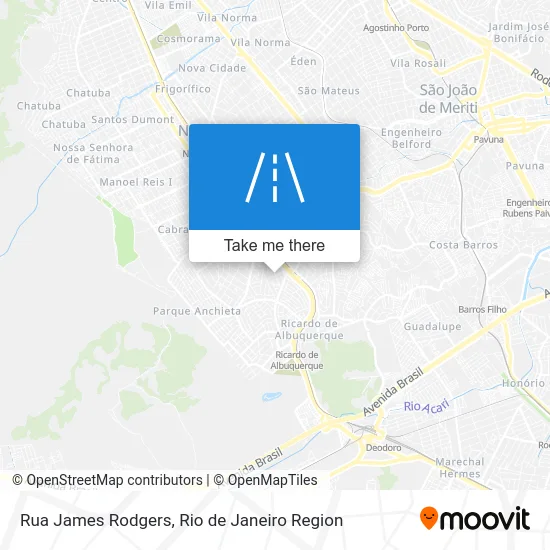 Rua James Rodgers map