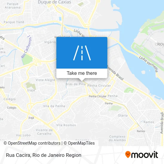 Rua Cacira map
