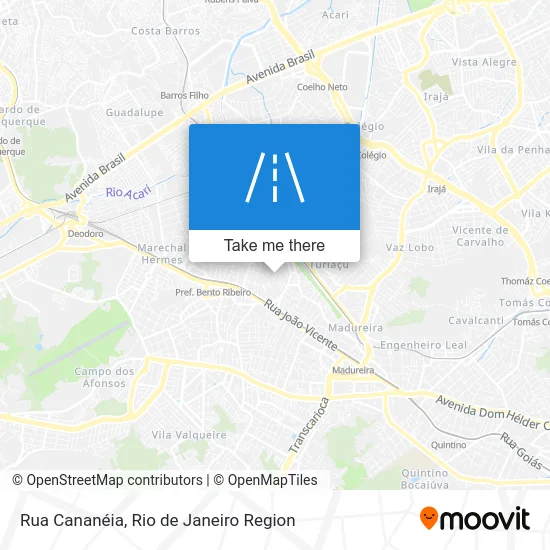 Rua Cananéia map
