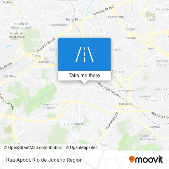 Rua Apodi map