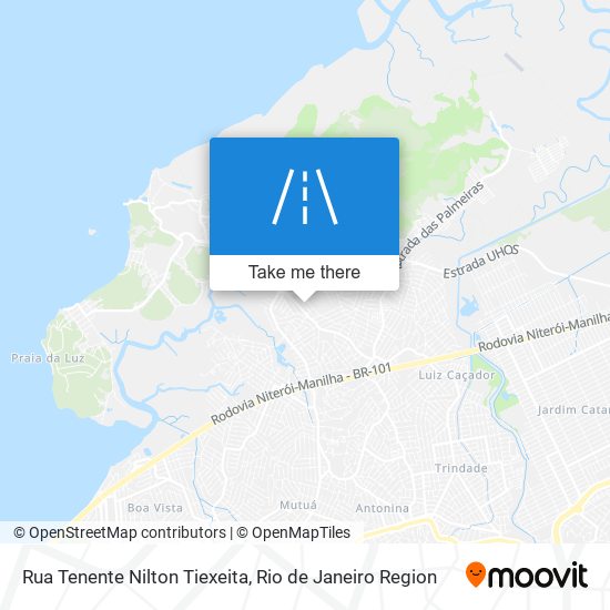 Rua Tenente Nilton Tiexeita map