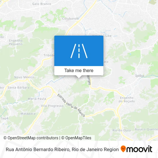 Rua Antônio Bernardo Ribeiro map