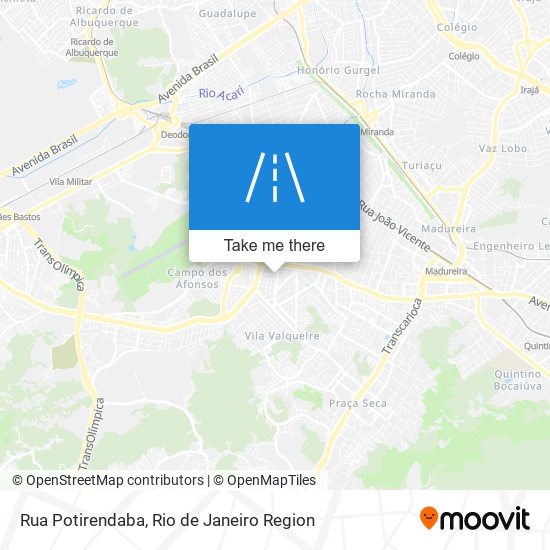 Mapa Rua Potirendaba