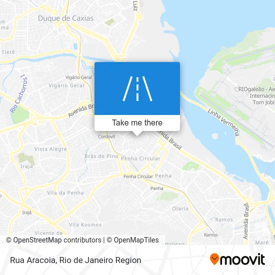 Rua Aracoia map