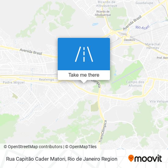 Mapa Rua Capitão Cader Matori