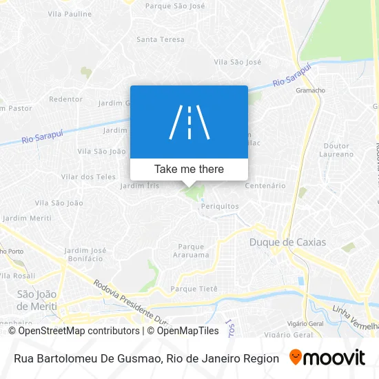 Rua Bartolomeu De Gusmao map