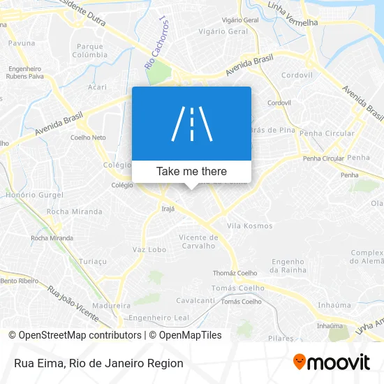 Rua Eima map