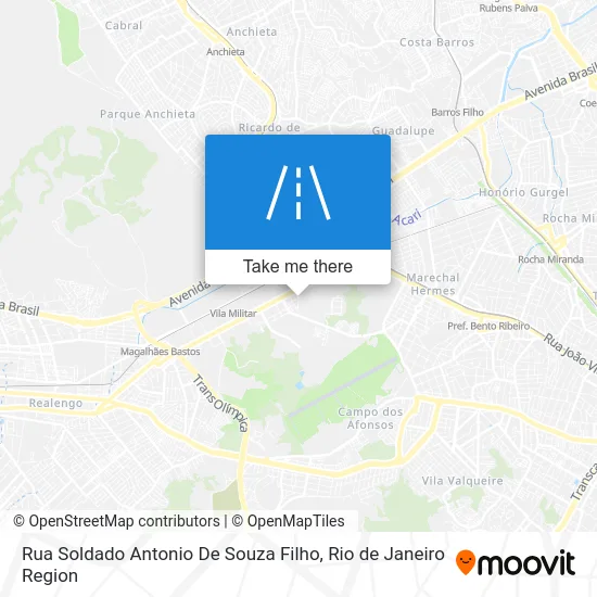 Rua Soldado Antonio De Souza Filho map
