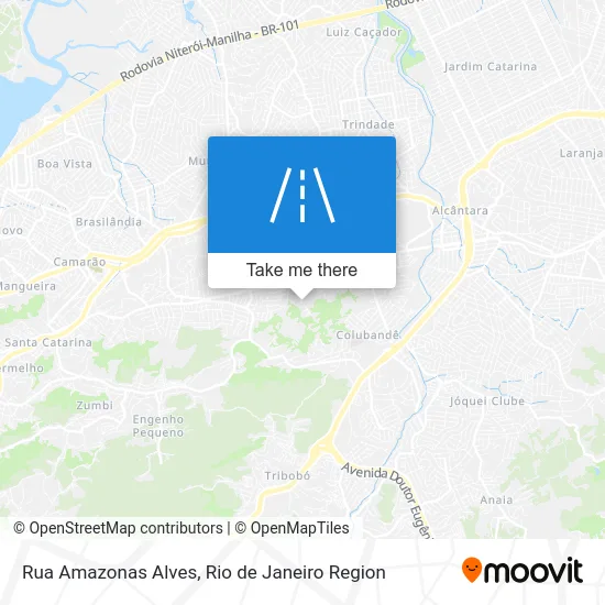 Rua Amazonas Alves map