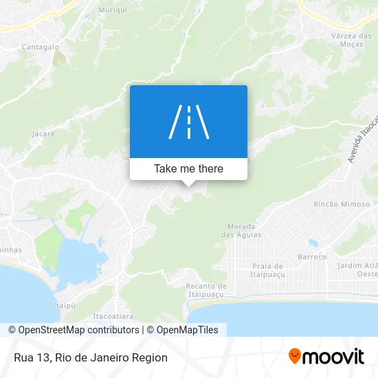 Rua 13 map