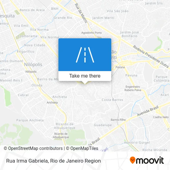 Rua Irma Gabriela map