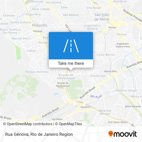 Rua Gênova map