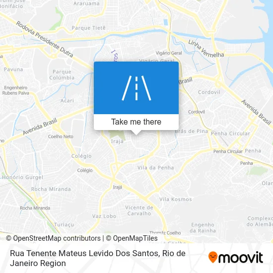 Rua Tenente Mateus Levido Dos Santos map