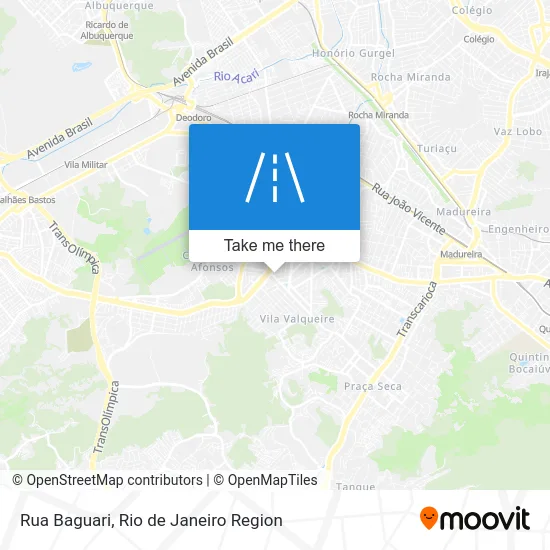 Rua Baguari map