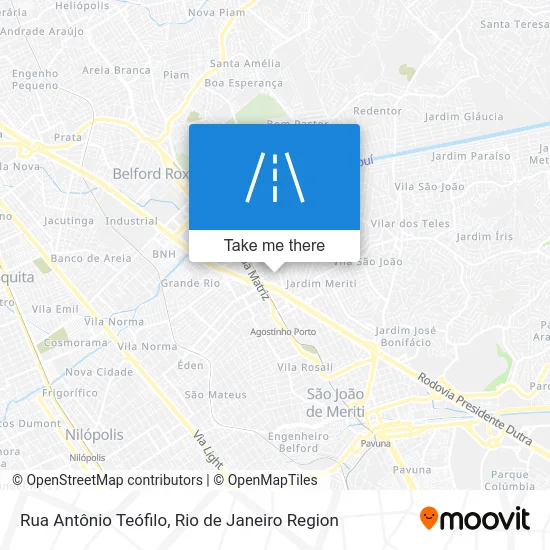 Rua Antônio Teófilo map