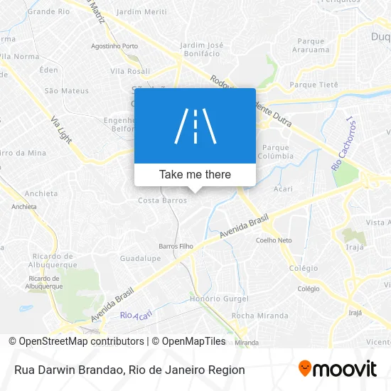 Rua Darwin Brandao map