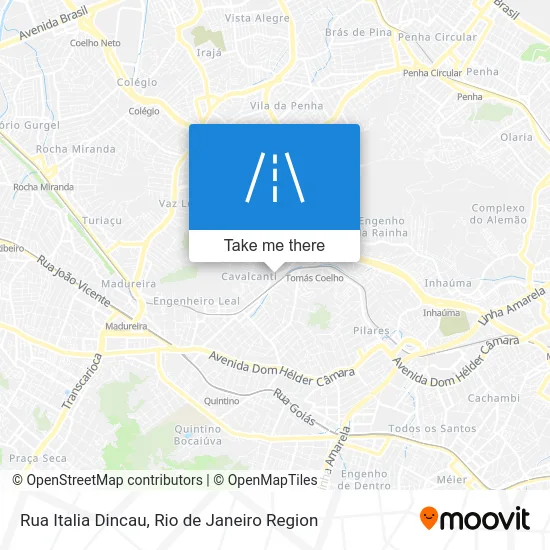 Rua Italia Dincau map