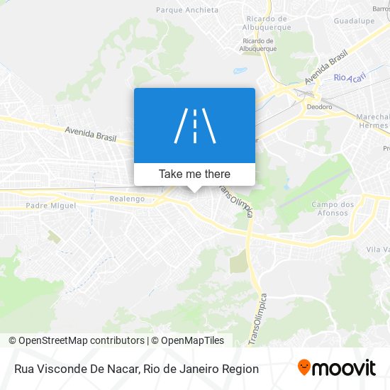 Mapa Rua Visconde De Nacar