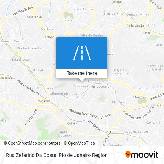 Rua Zeferino Da Costa map