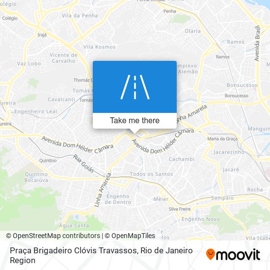 Mapa Praça Brigadeiro Clóvis Travassos