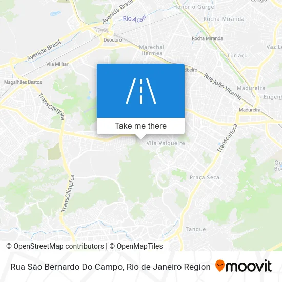 Rua São Bernardo Do Campo map