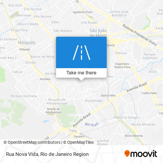 Rua Nova Vida map