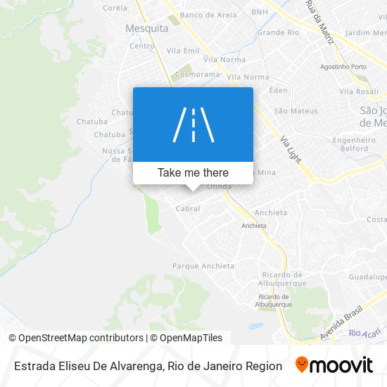 Mapa Estrada Eliseu De Alvarenga